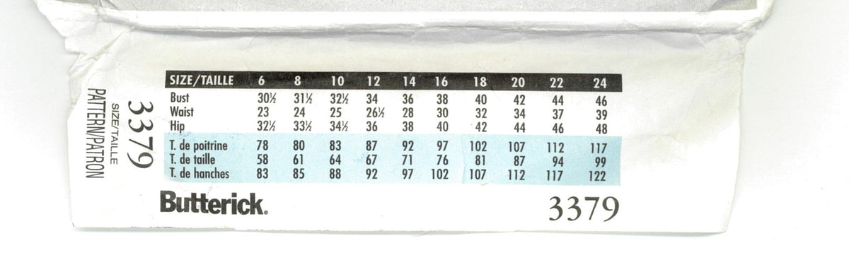 Butterick 3379 Misses / Misses Petite Dress Sewing Pattern UNCUT - Size 14 16 18