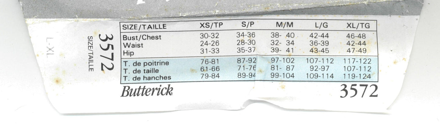 Butterick 3572 Unisex Robe and Belt Sewing Pattern - UNCUT - Size L XL