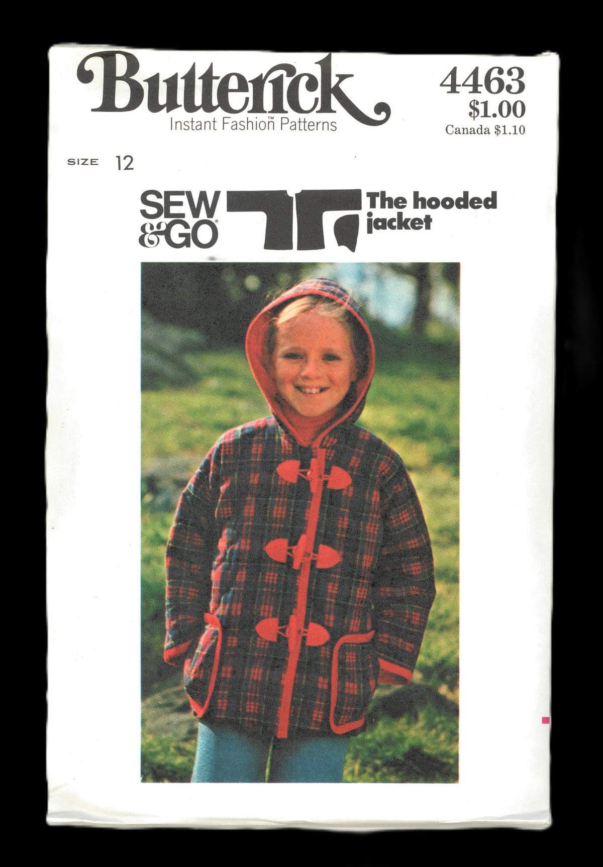 70s Butterick 4463 Girls Jacket Sewing Pattern - UNCUT Size 7 or Size 8 or Size 10 or Size 12 or Size 14