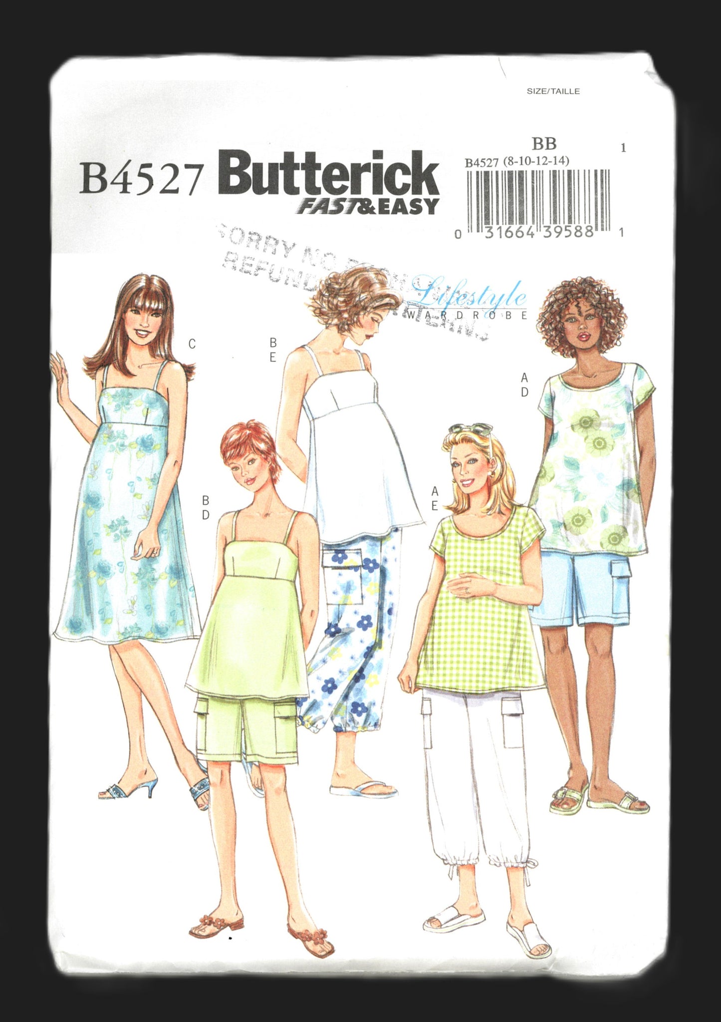 Butterick B4527 Maternity Clothes Sewing Pattern 