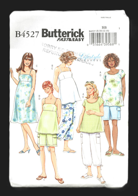 Butterick B4527 Maternity Clothes Sewing Pattern 