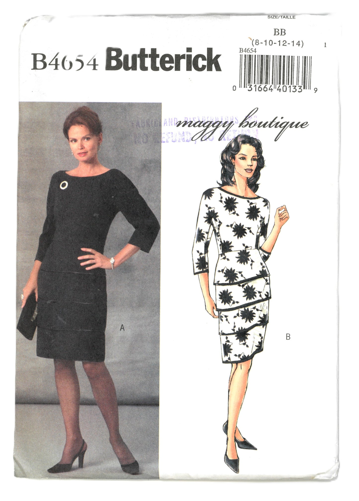 Butterick 4654 Maggy Boutique Misses Dresses Sewing Pattern UNCUT Size 8 10 12 14