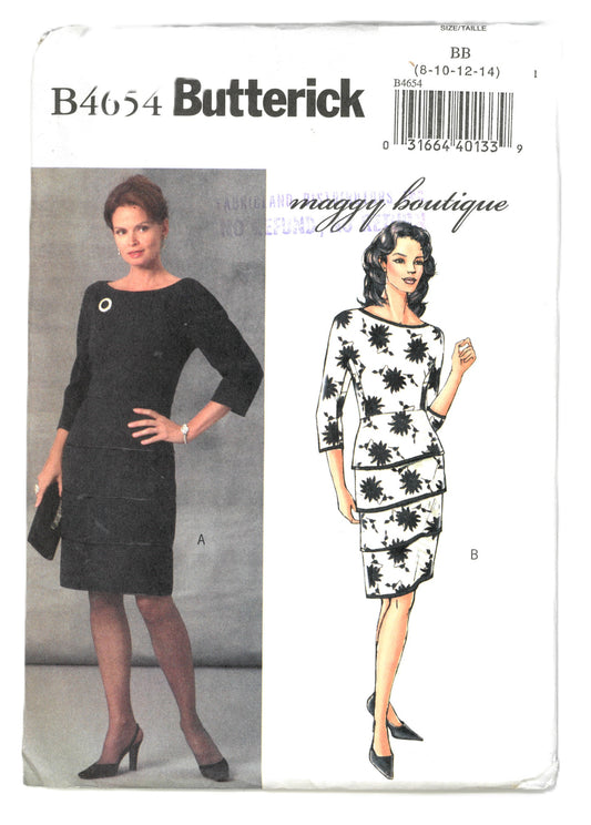 Butterick 4654 Maggy Boutique Misses Dresses Sewing Pattern UNCUT Size 8 10 12 14