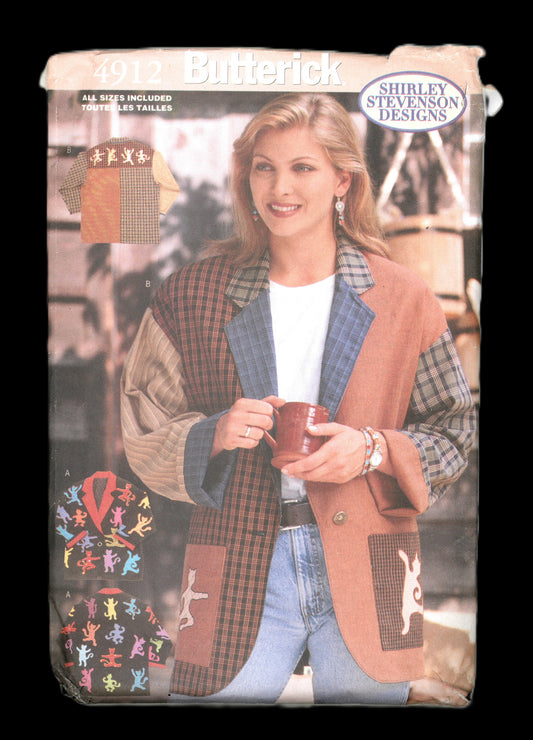 Butterick 4912  Misses Cat Dancing jackets  Sewing Pattern UNCUT Size S M L