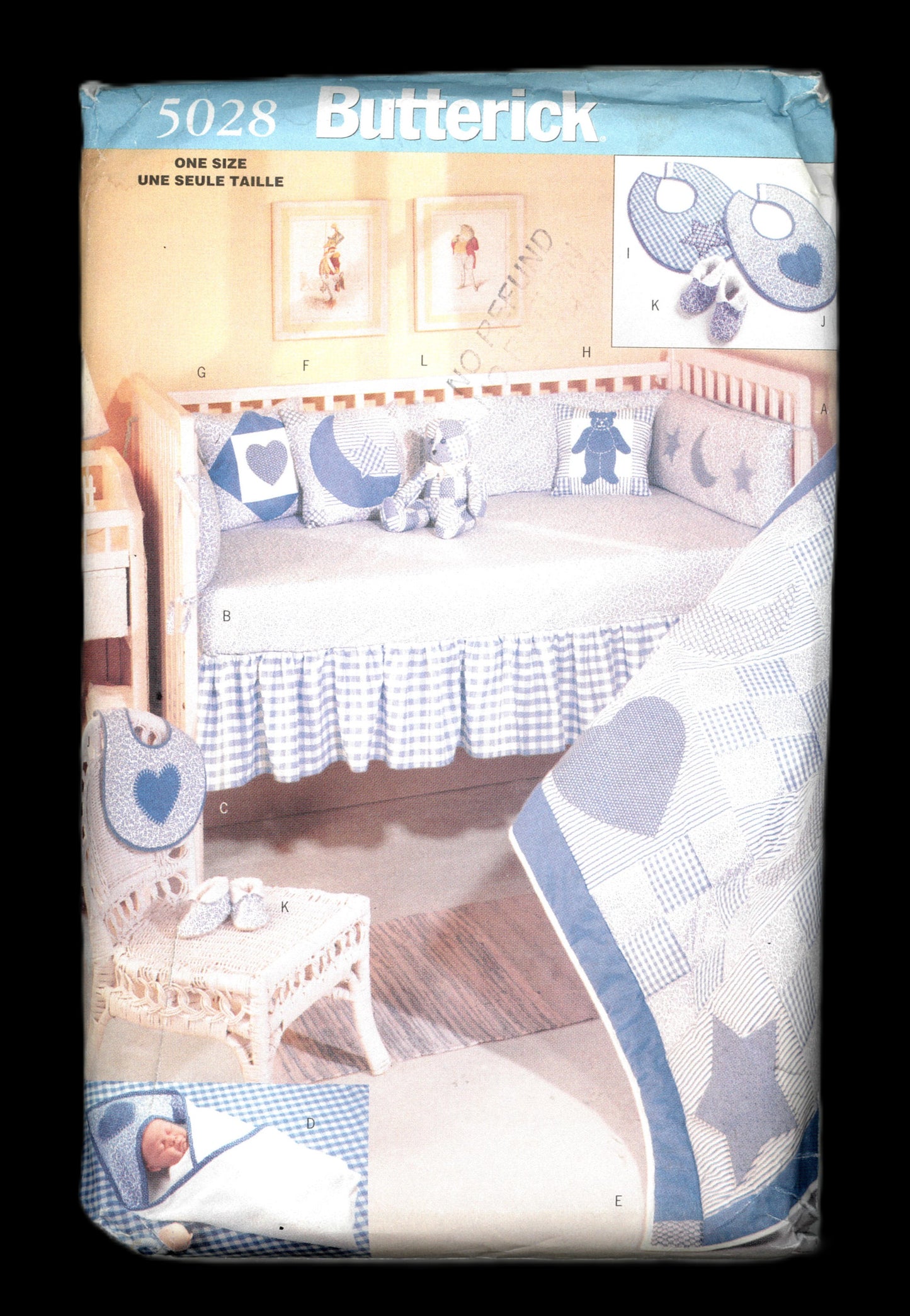 Butterick 5028 Baby Room Accessories Sewing Pattern - UNCUT