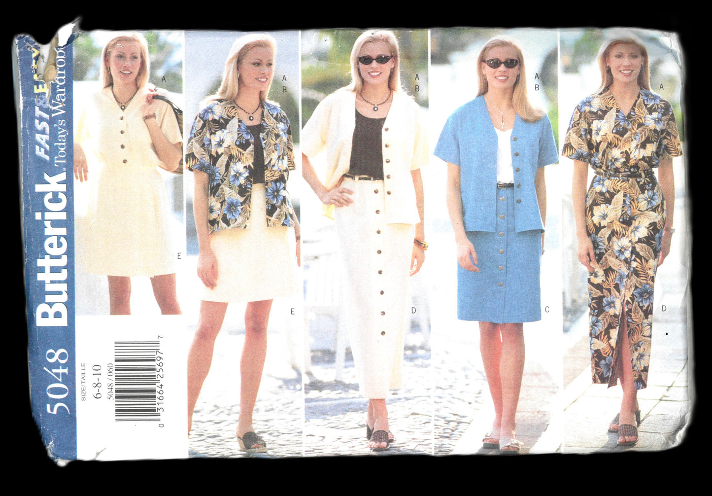 Butterick 5048 Misses / Misses Petite Top Skirt  & Skort Sewing Pattern UNCUT Size 6 8 10