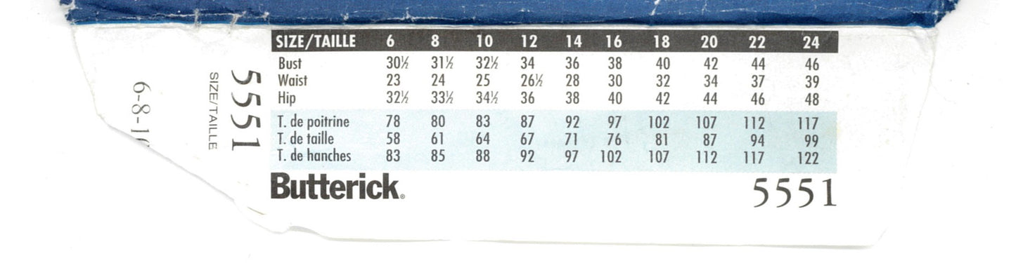 Butterick 5551 Misses Swimsuit and Cover Up Sewing Pattern UNCUT Size 6 8 10