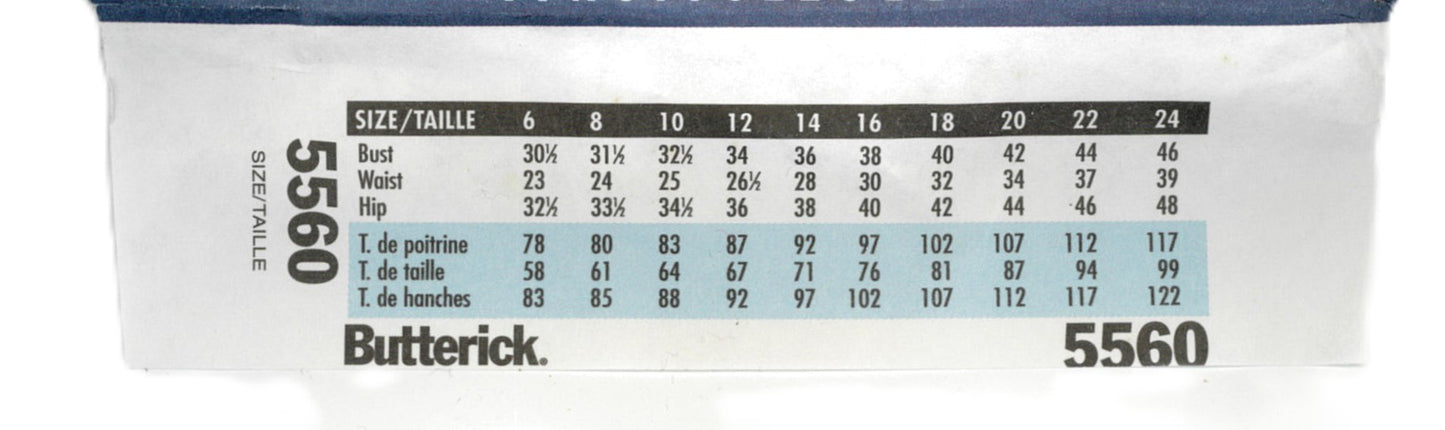 Butterick 5560 Misses / Miss Petite Scrubs Dress Top Skort and Pants Sewing Pattern - UNCUT - Size S M L