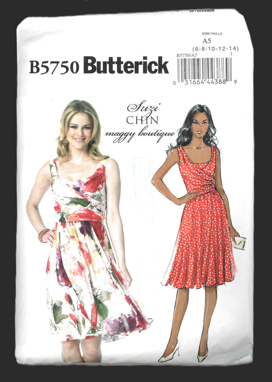 Butterick 5750 Maggy Boutique Misses Dresses Sewing Pattern UNCUT Size 8 10 12 14