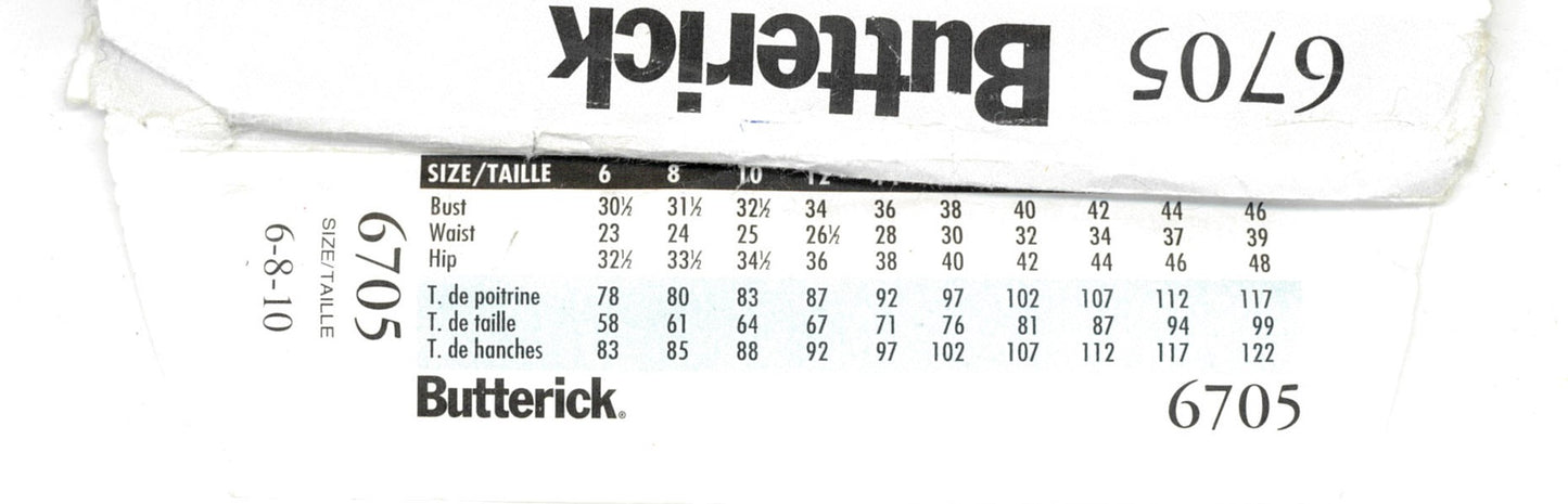 Buterick 6705 Misses / Misses Petite Jumper Sewing Pattern - UNCUT Size 6 8 10