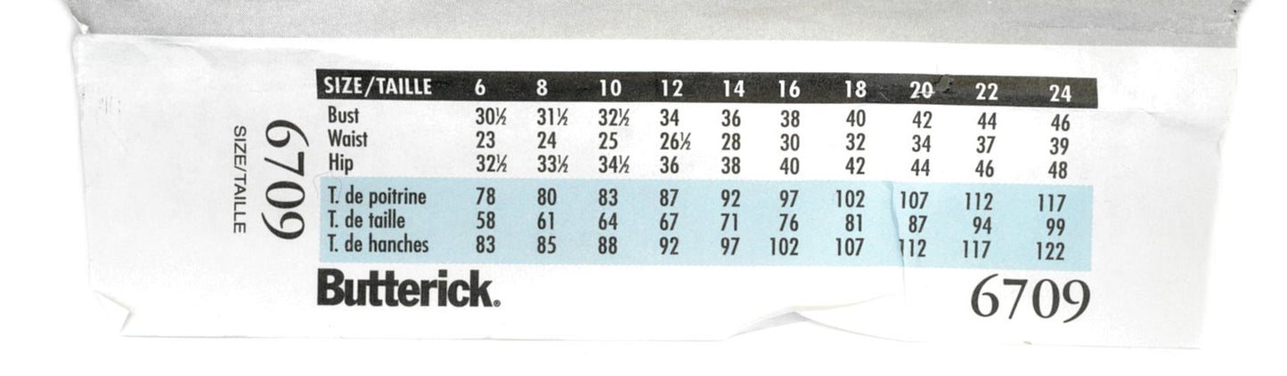 Butterick 6709 Misses / Misses Petite Jacket Top Skirt and Pants Sewing Pattern UNCUT Size 12 14 16