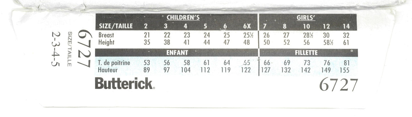Butterick 6727 Boy's Vest Top Shorts and Pants Sewing Pattern - UNCUT - Size 2 3 4 5