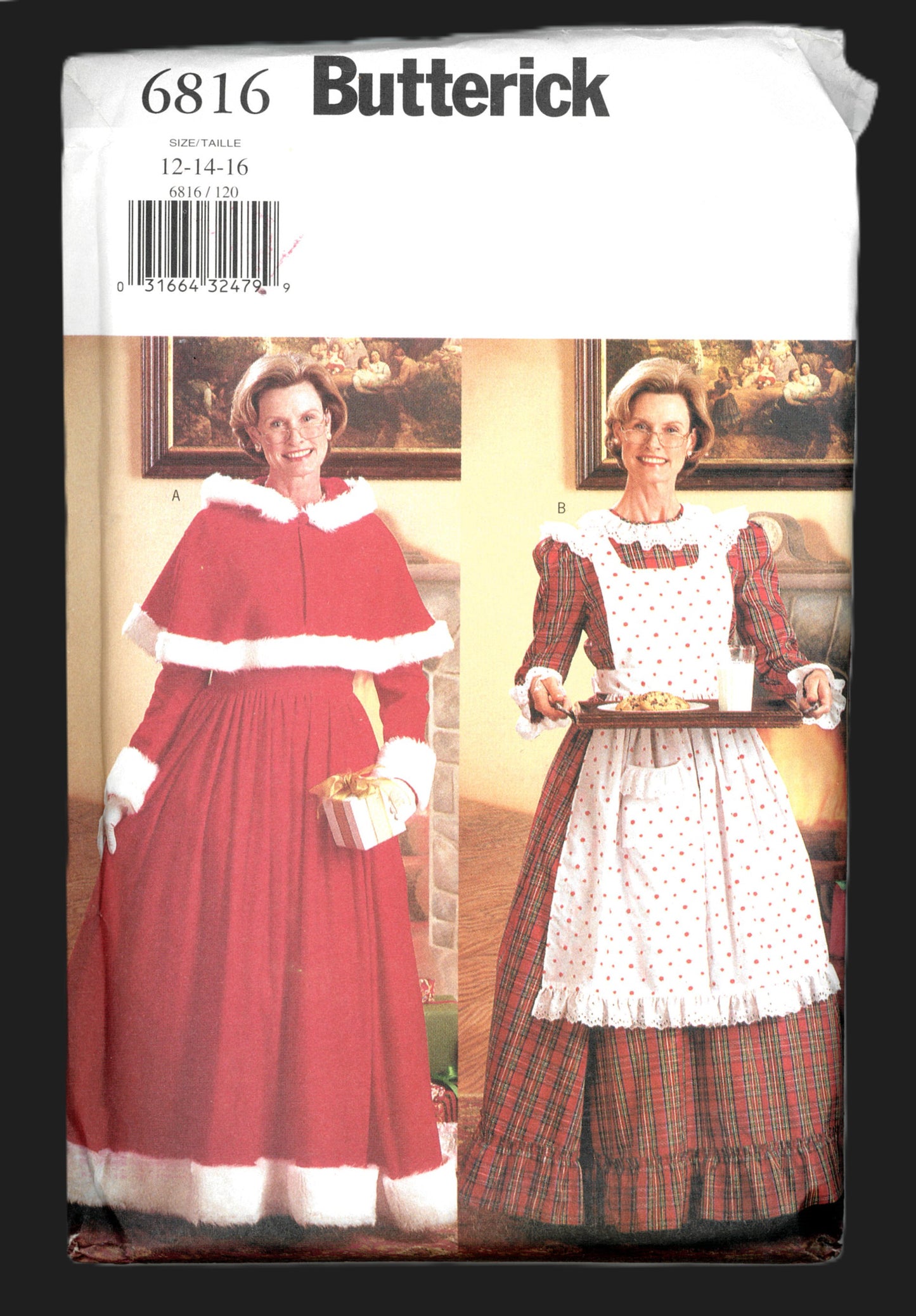 Butterick 6816 Misses Cape and Dress Costumes Sewing Pattern - UNCUT  Size 12 14 16