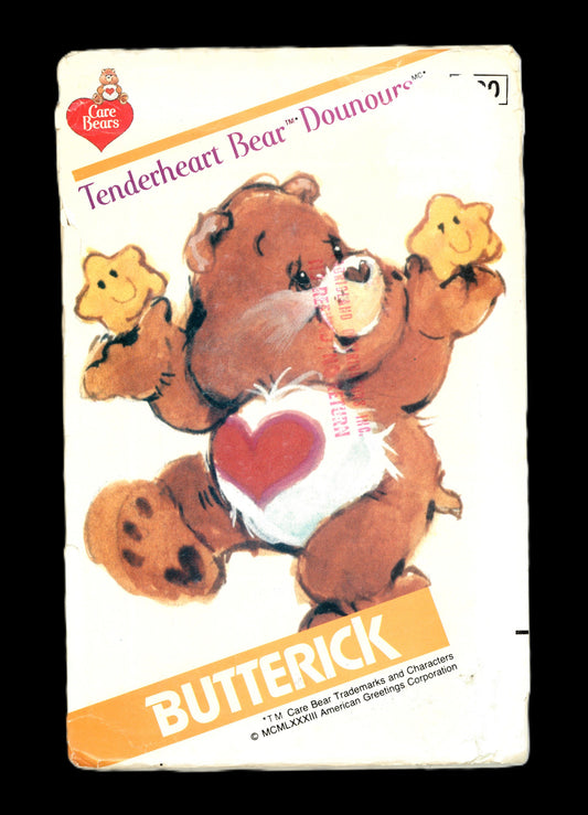 Butterick 300 Care Bear Tenderheart Bear Stuffed Toy Sewing Pattern UNCUT