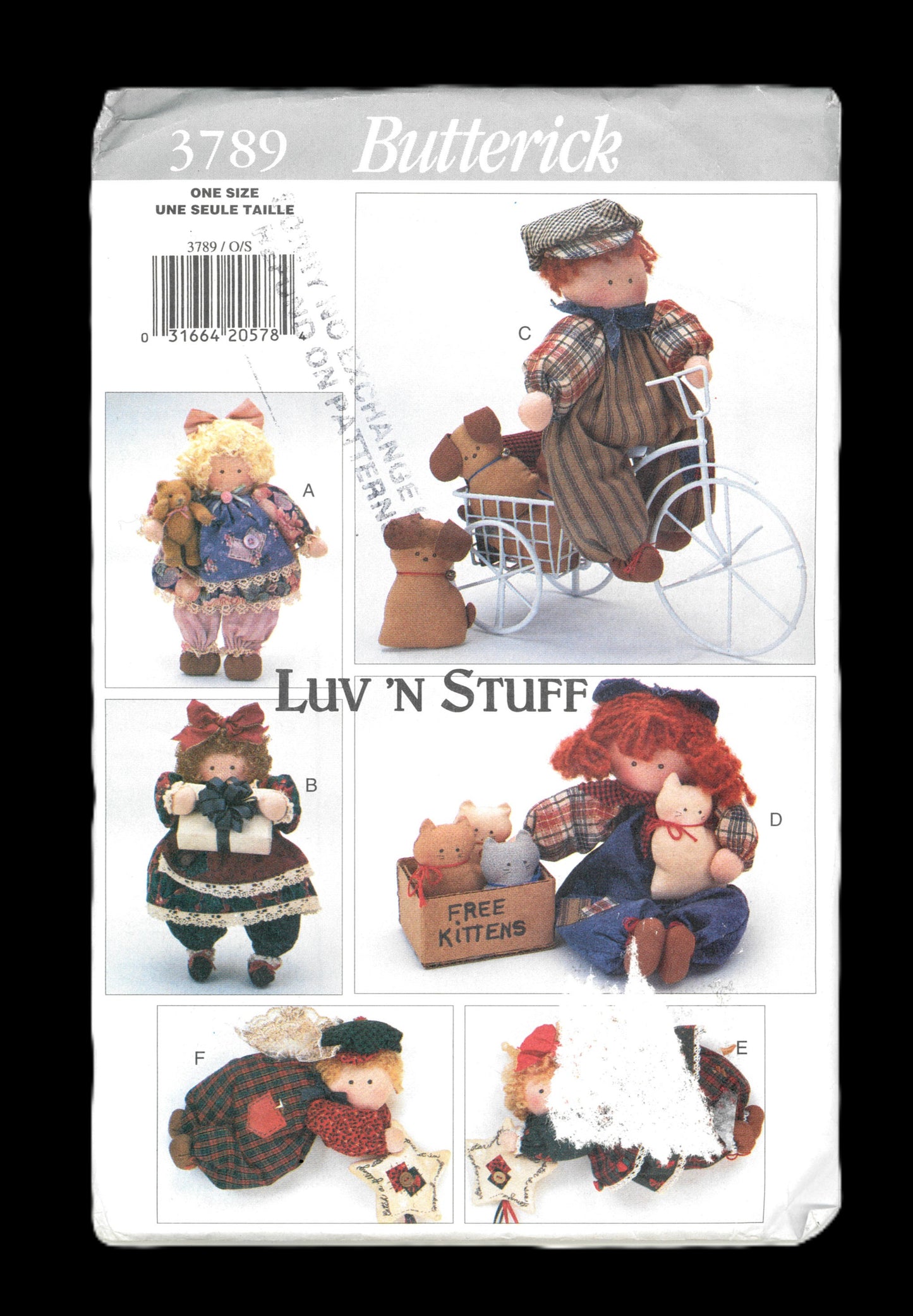 Butterick 3789 Luv N Stuff Best Friends Sewing Pattern UNCUT