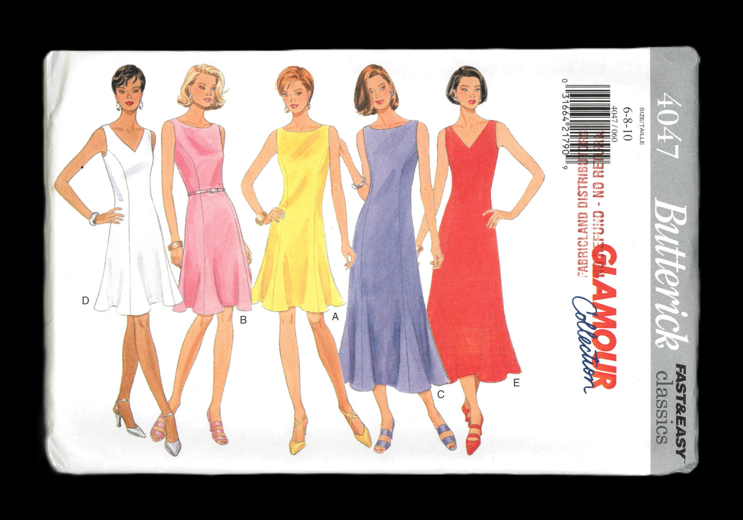 Butterick 4047 Misses Dress Sewing Pattern  - UNCUT - Size 6 8 10