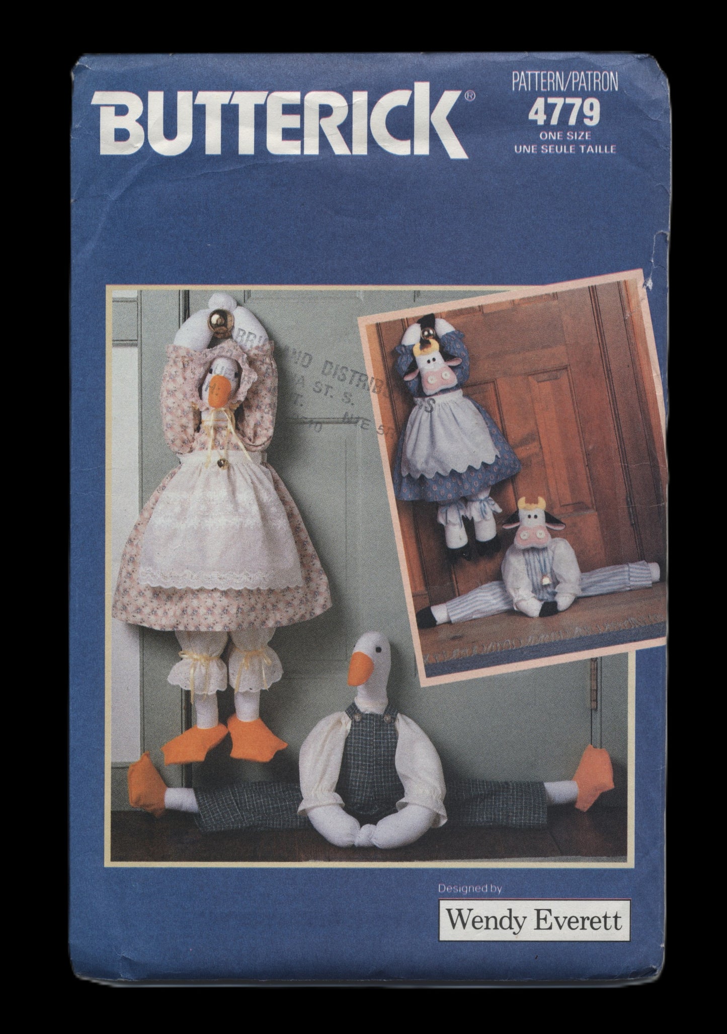 Butterick 4779 Wendy Everett Draft Stop Decoration Chickens Sewing Pattern UNCUT