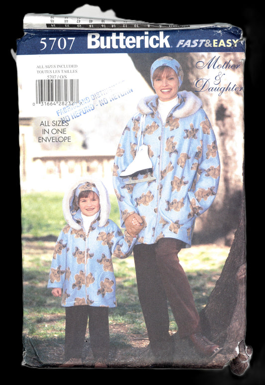 Butterick 5707 Misses / Girls jacket, Pants and Headband Sewing Pattern Sewing Pattern
