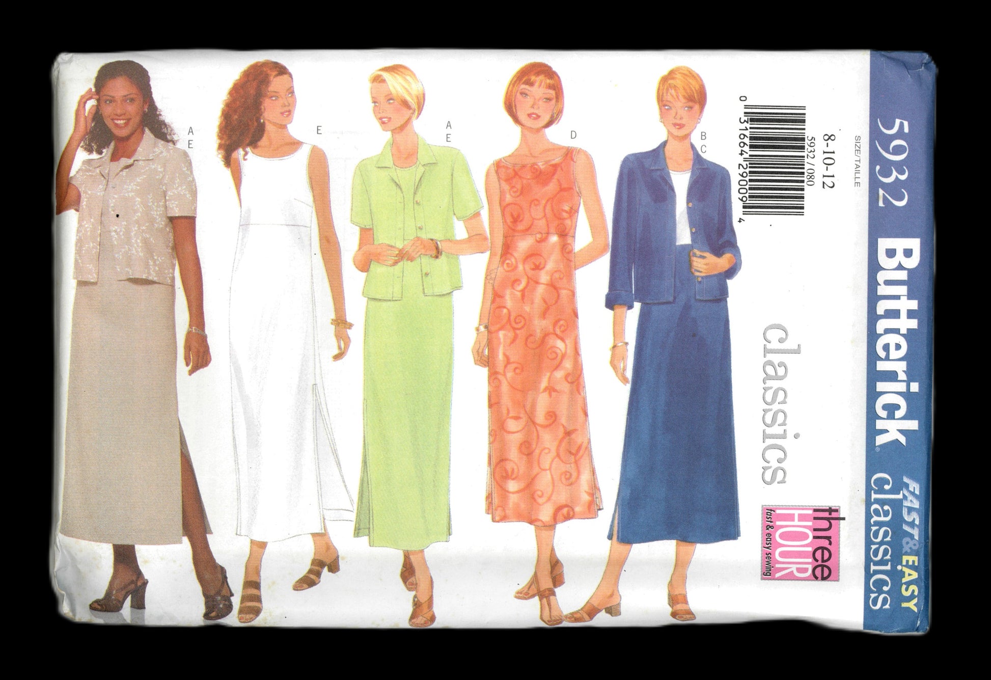 Butterick 5932 Misses / Misses Petite Jacket and Dress Sewing Pattern - UNCUT - Size 8 10 12
