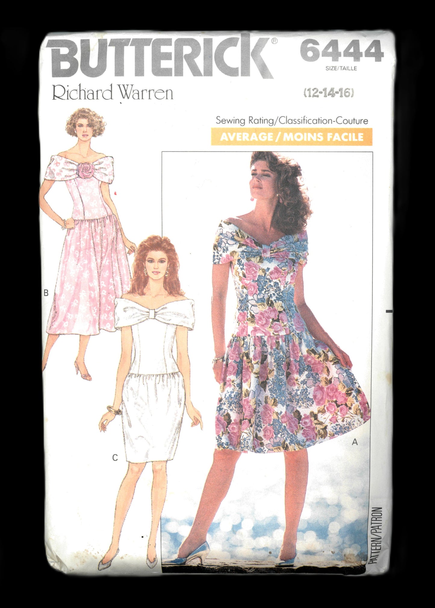 Butterick 6444 Misses Dress Sewing Pattern UNCUT Size 12 14 16