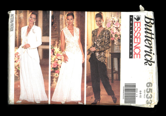 Butterick 6533 Misses Jacket Top and Pants Sewing Pattern UNCUT Size 6 8 10
