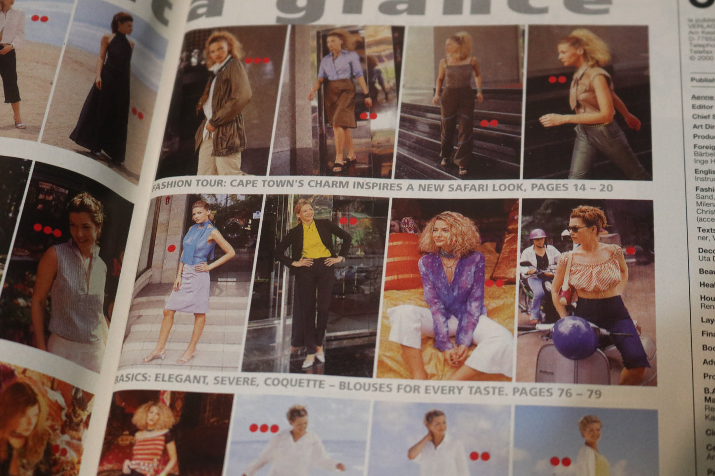 July 2000 Burda A World of Fashion Sewing Magazine