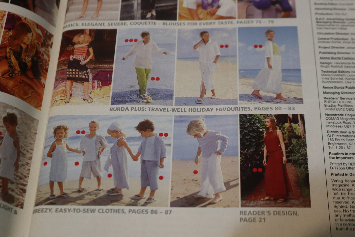 July 2000 Burda A World of Fashion Sewing Magazine