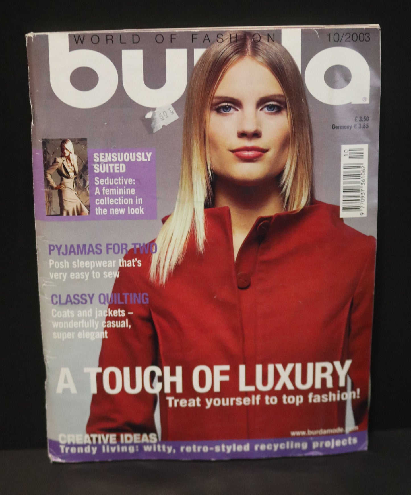 October 2003 Burda A World of Fashion Sewing Magazine