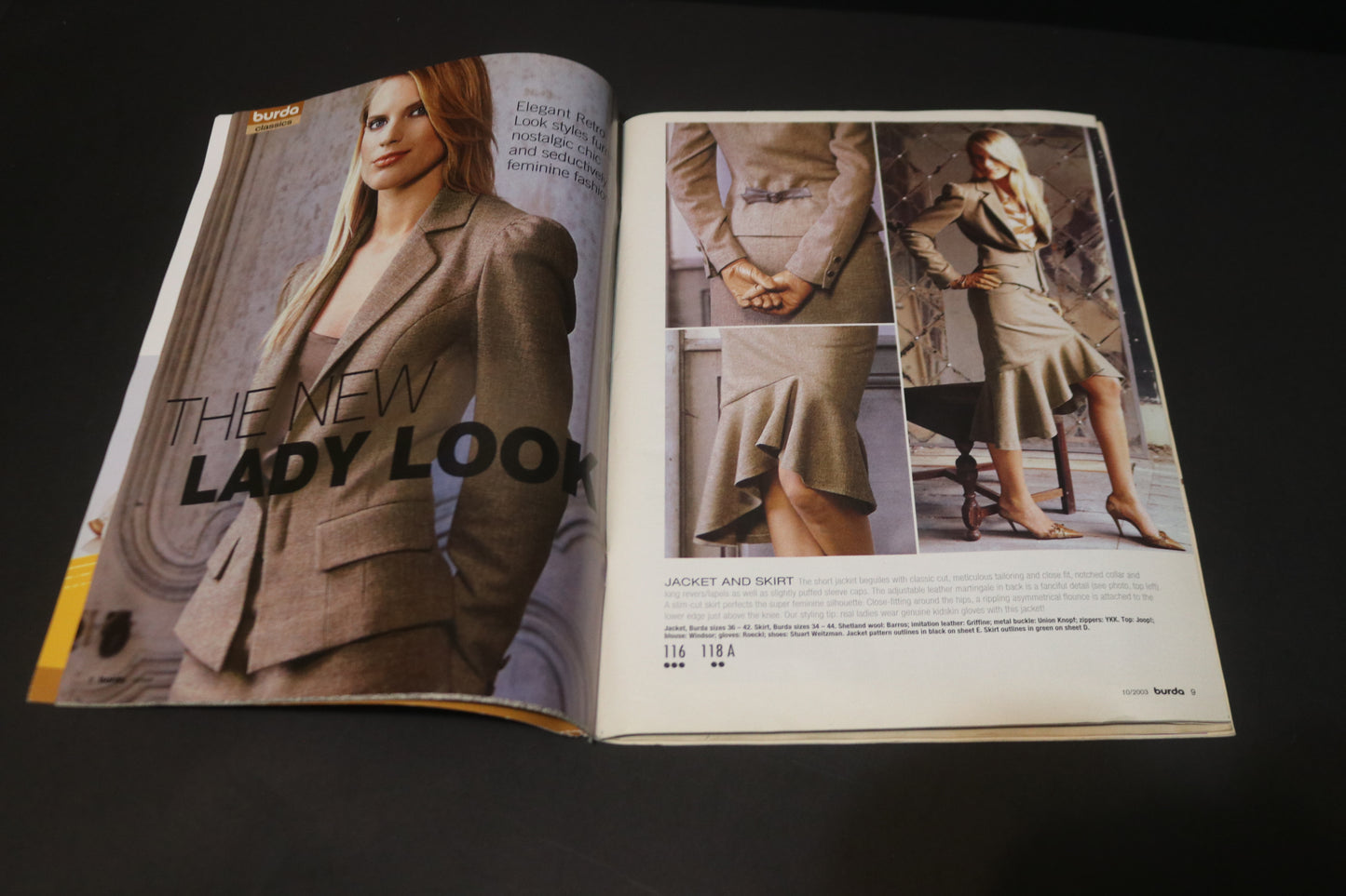 October 2003 Burda A World of Fashion Sewing Magazine