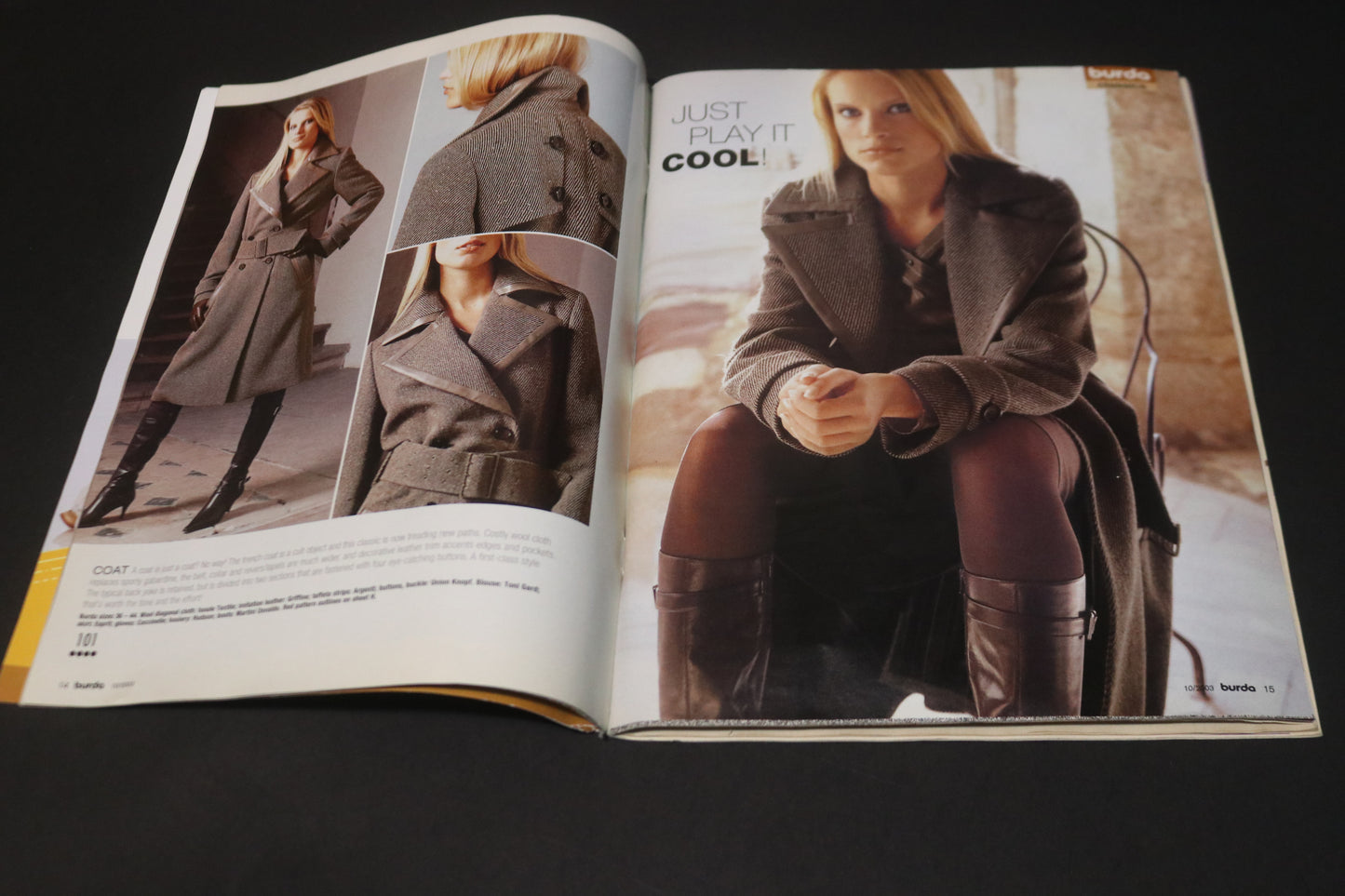 October 2003 Burda A World of Fashion Sewing Magazine