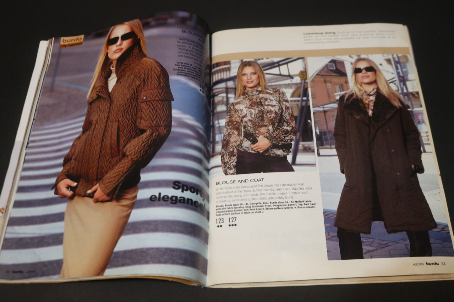 October 2003 Burda A World of Fashion Sewing Magazine