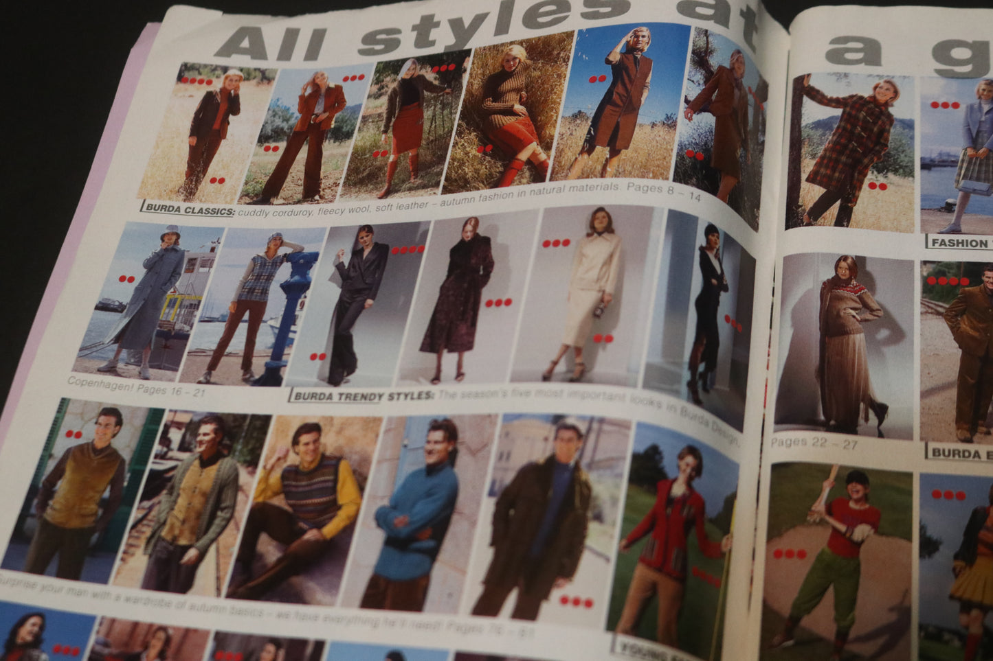 September 2001 Burda A World of Fashion Sewing Magazine