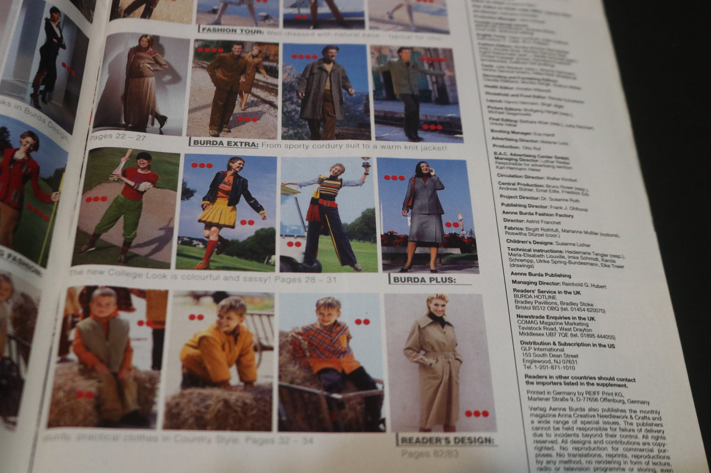 September 2001 Burda A World of Fashion Sewing Magazine