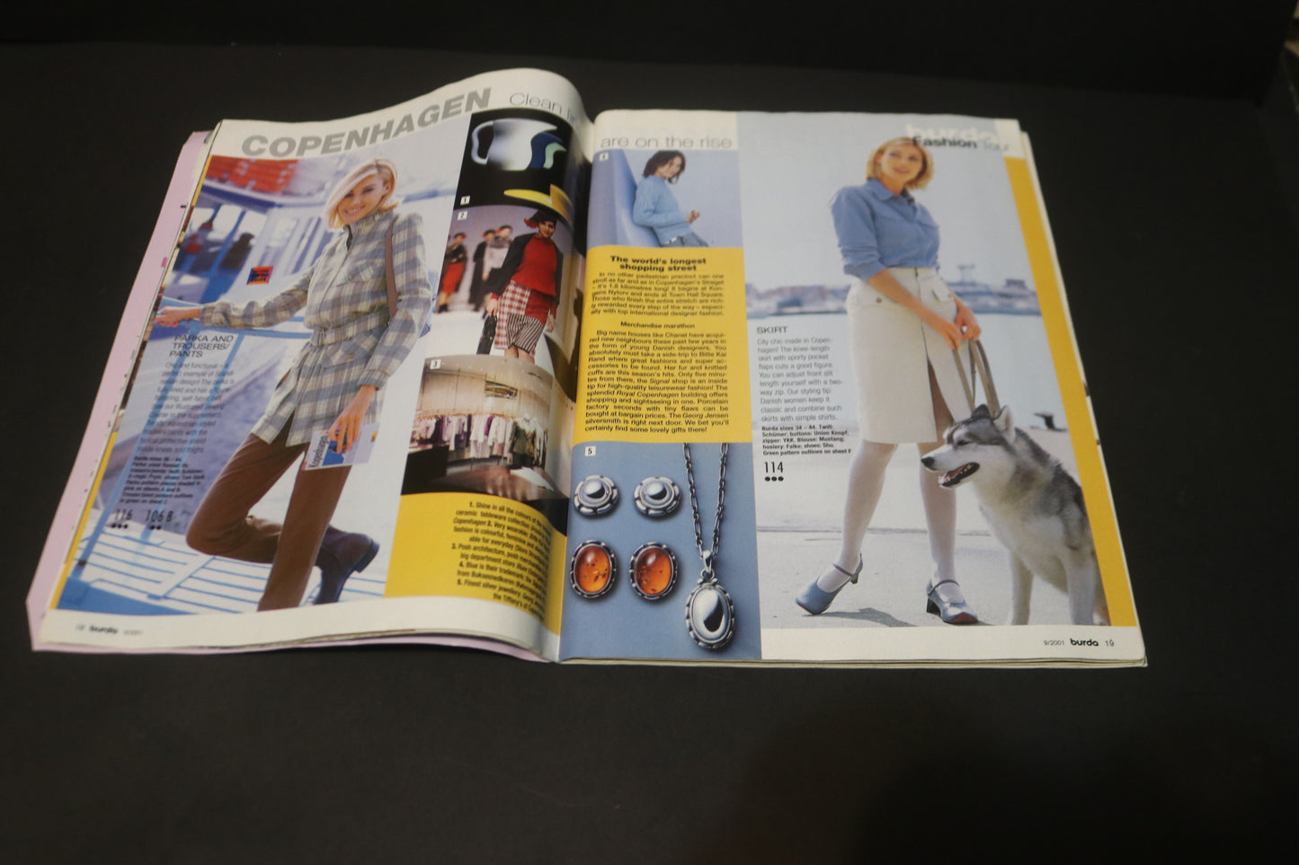September 2001 Burda A World of Fashion Sewing Magazine