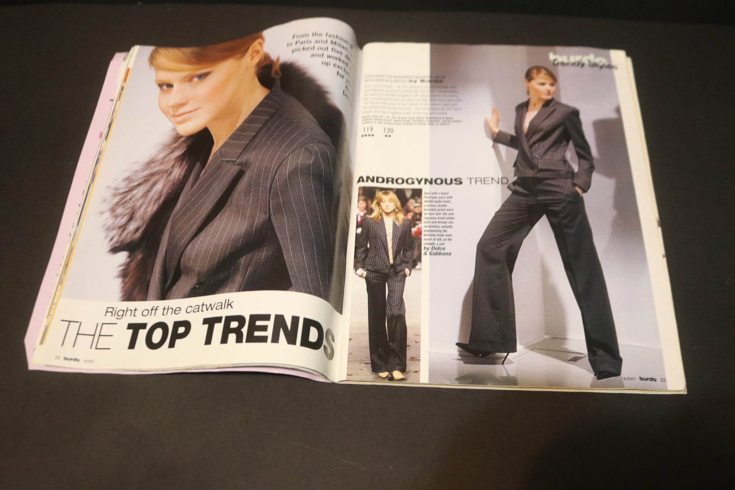 September 2001 Burda A World of Fashion Sewing Magazine