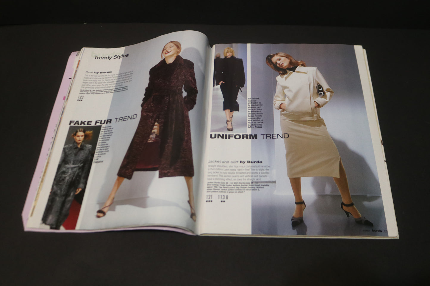 September 2001 Burda A World of Fashion Sewing Magazine
