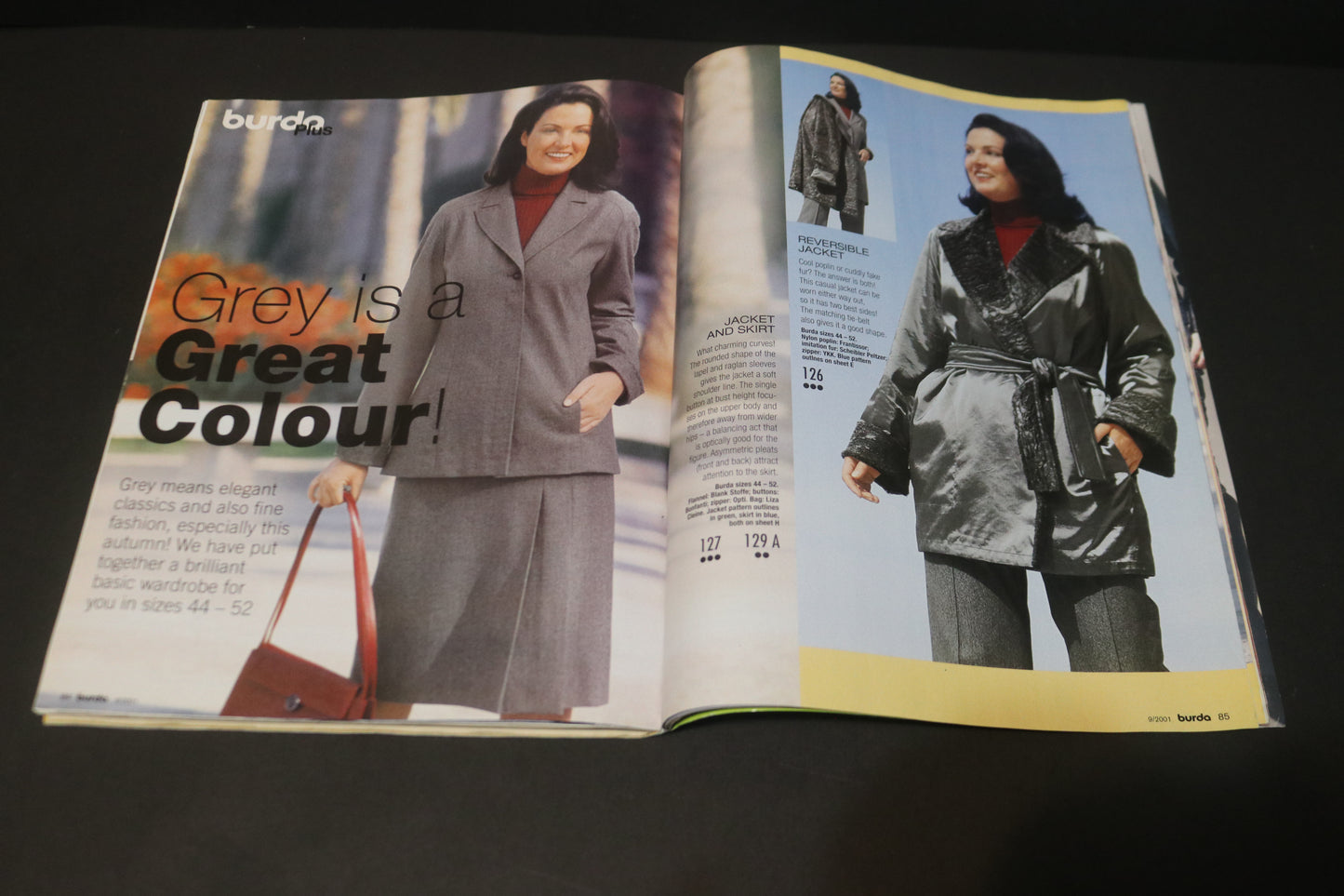 September 2001 Burda A World of Fashion Sewing Magazine