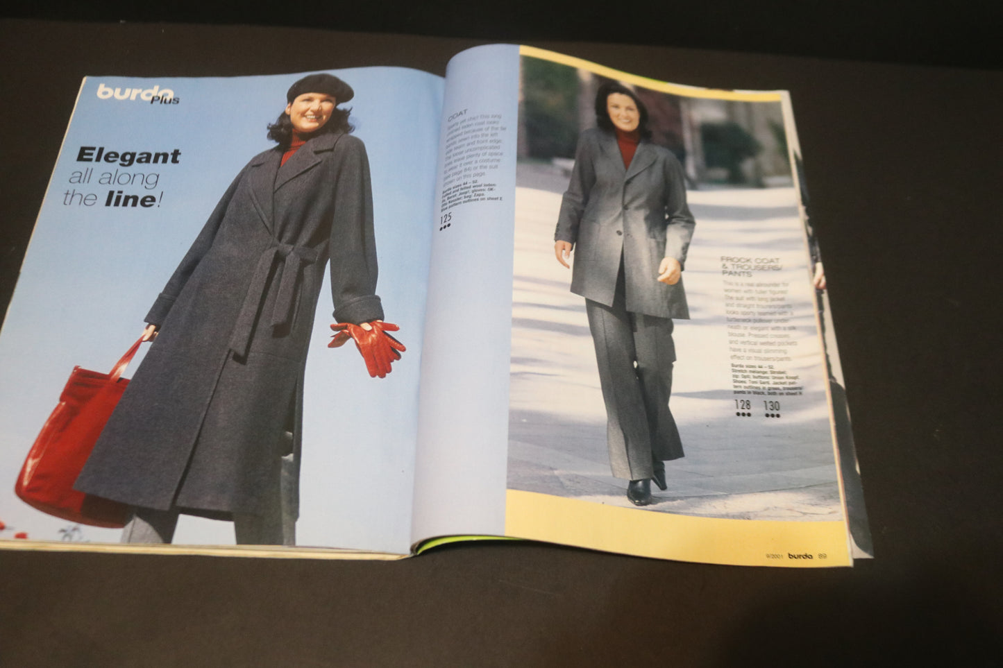 September 2001 Burda A World of Fashion Sewing Magazine