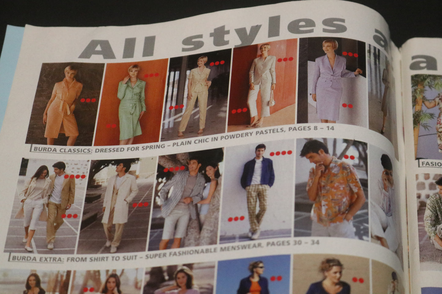 February 2001 Burda A World of Fashion Sewing Magazine