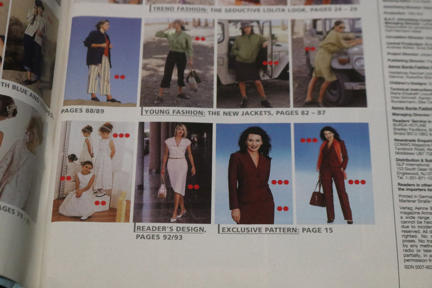 February 2001 Burda A World of Fashion Sewing Magazine