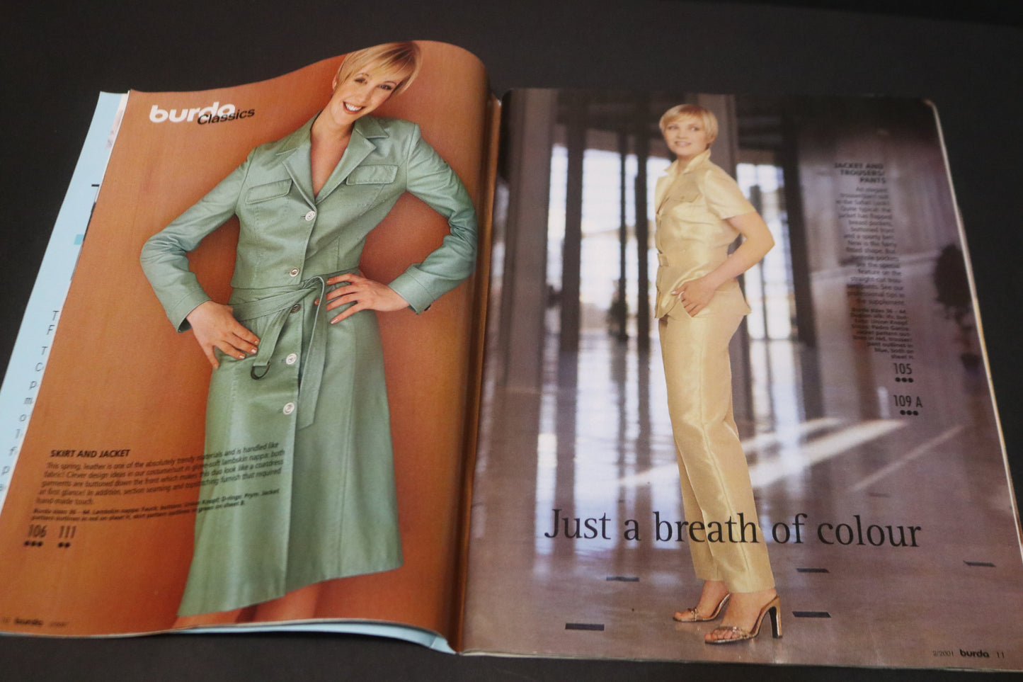 February 2001 Burda A World of Fashion Sewing Magazine