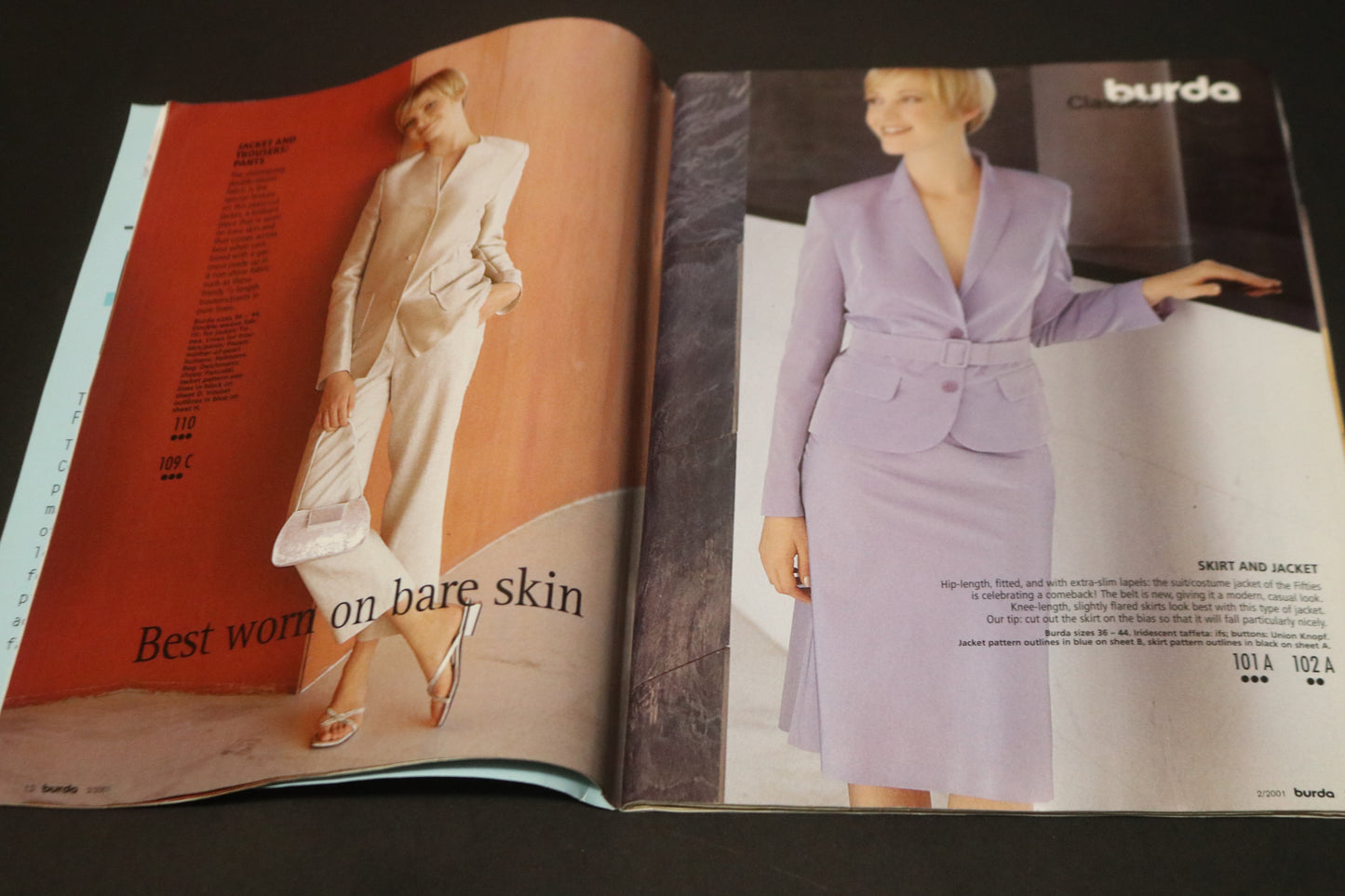 February 2001 Burda A World of Fashion Sewing Magazine