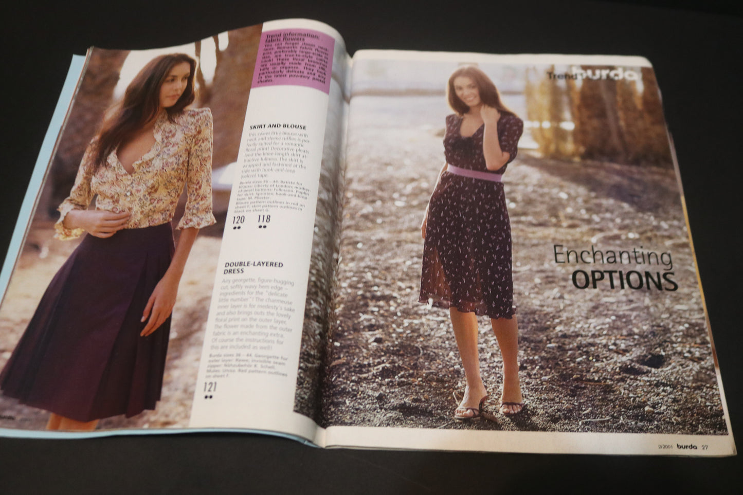 February 2001 Burda A World of Fashion Sewing Magazine
