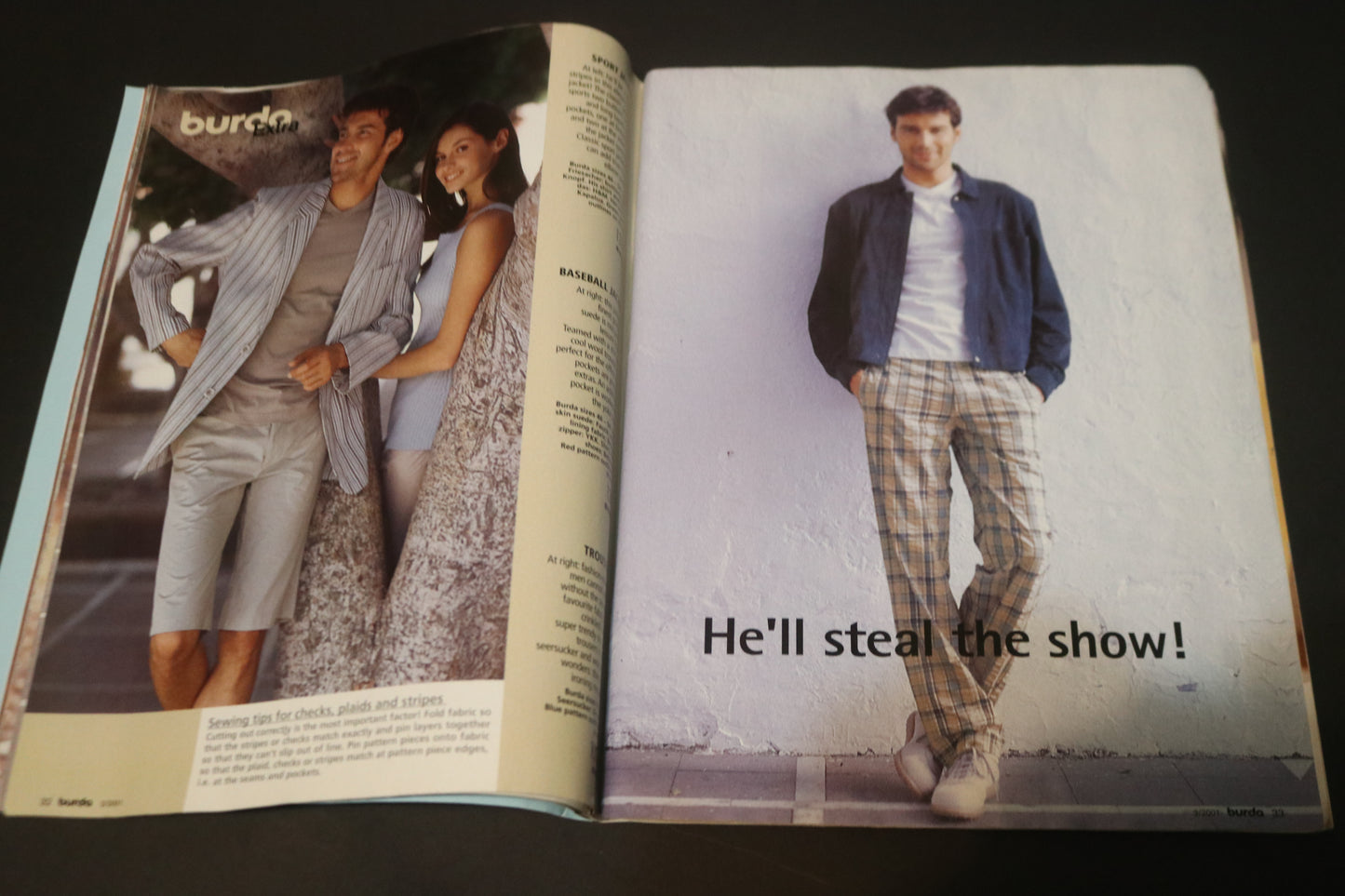 February 2001 Burda A World of Fashion Sewing Magazine