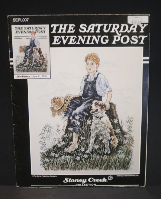 Norman Rockwell Stoney Creek SEPL007 The Saturday Evening Post "Best Friends" Counted Cross Stitch Chart