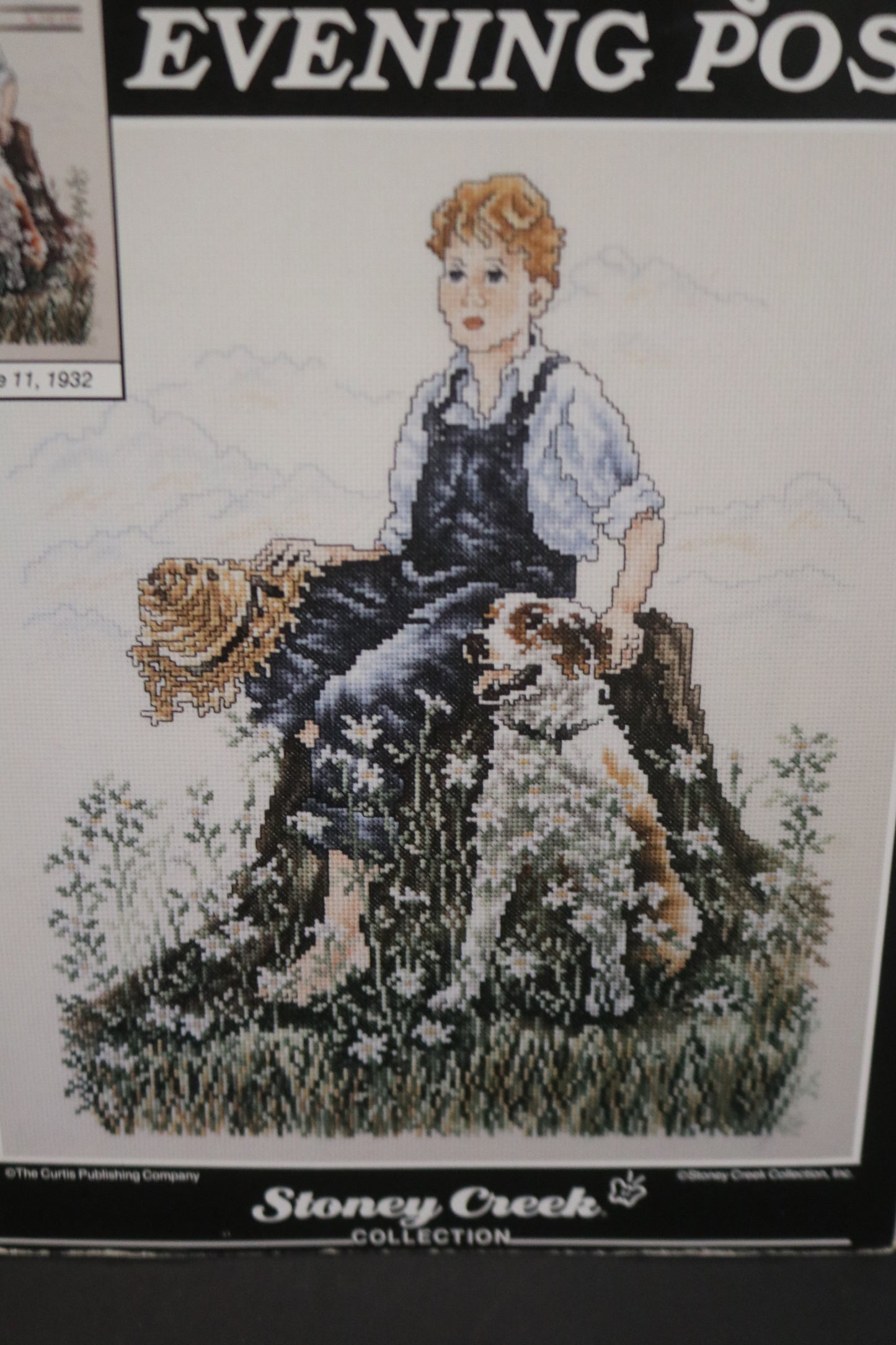 Norman Rockwell Stoney Creek SEPL007 The Saturday Evening Post "Best Friends" Counted Cross Stitch Chart