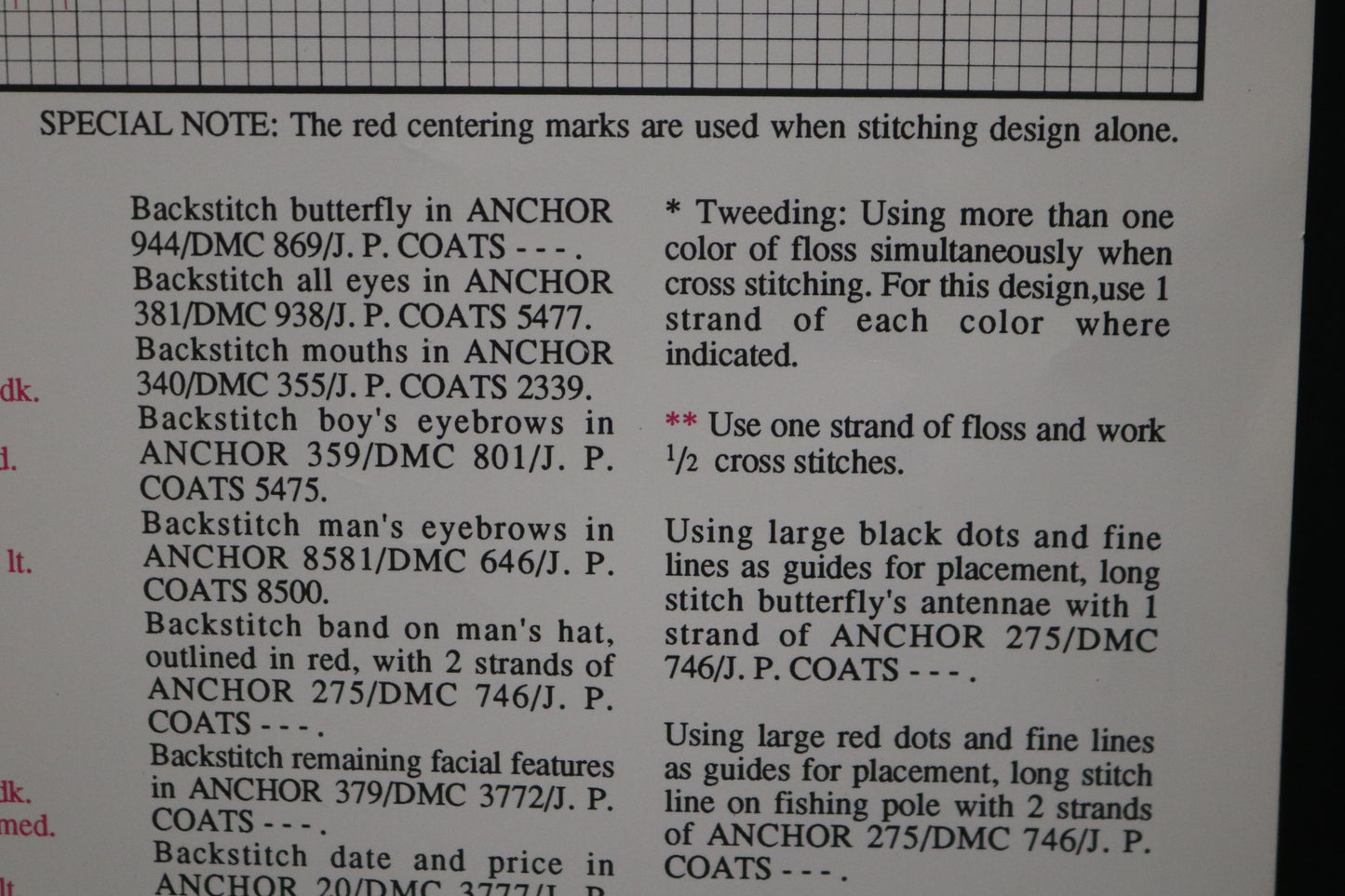 Norman Rockwell Stoney Creek SEPL009 The Saturday Evening Post Fishing Counted Cross Stitch Chart