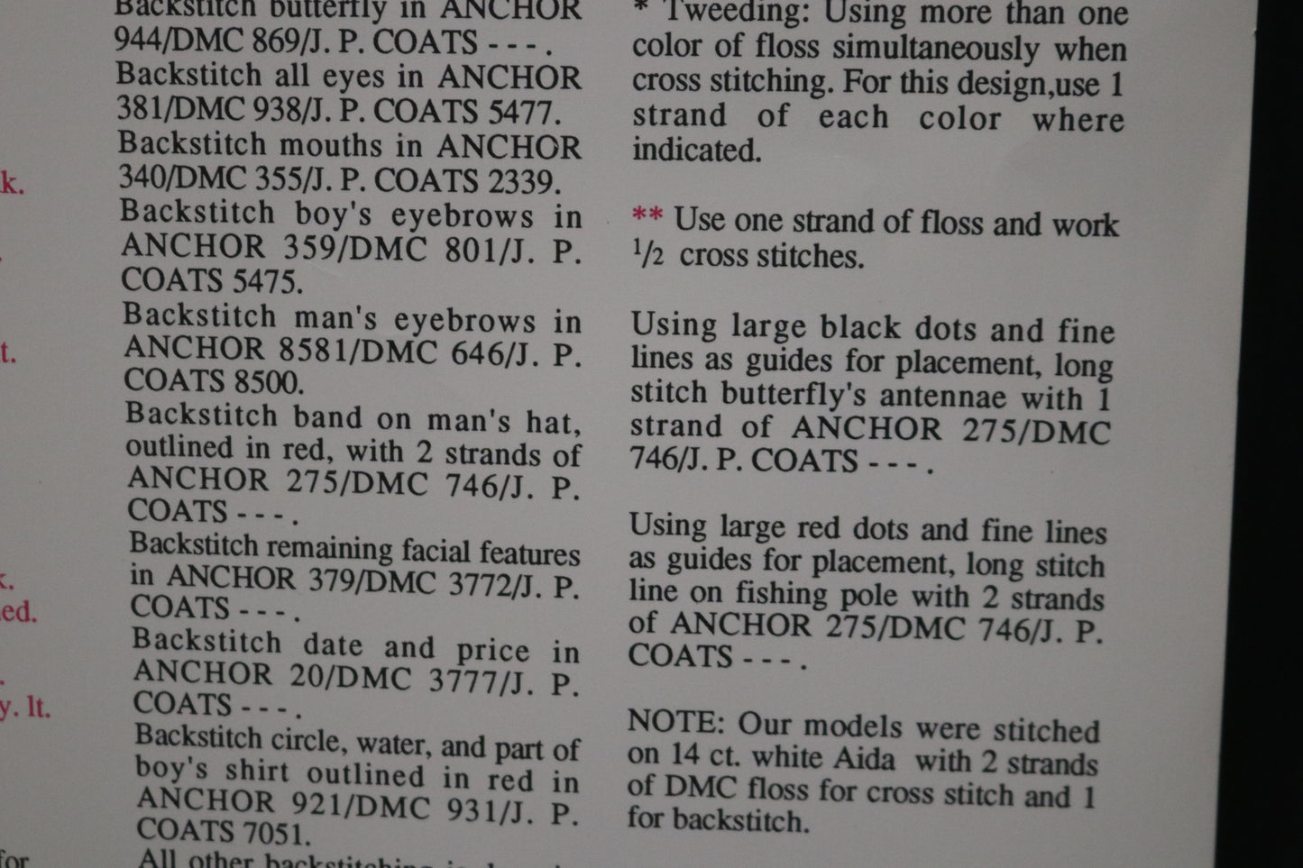 Norman Rockwell Stoney Creek SEPL009 The Saturday Evening Post Fishing Counted Cross Stitch Chart