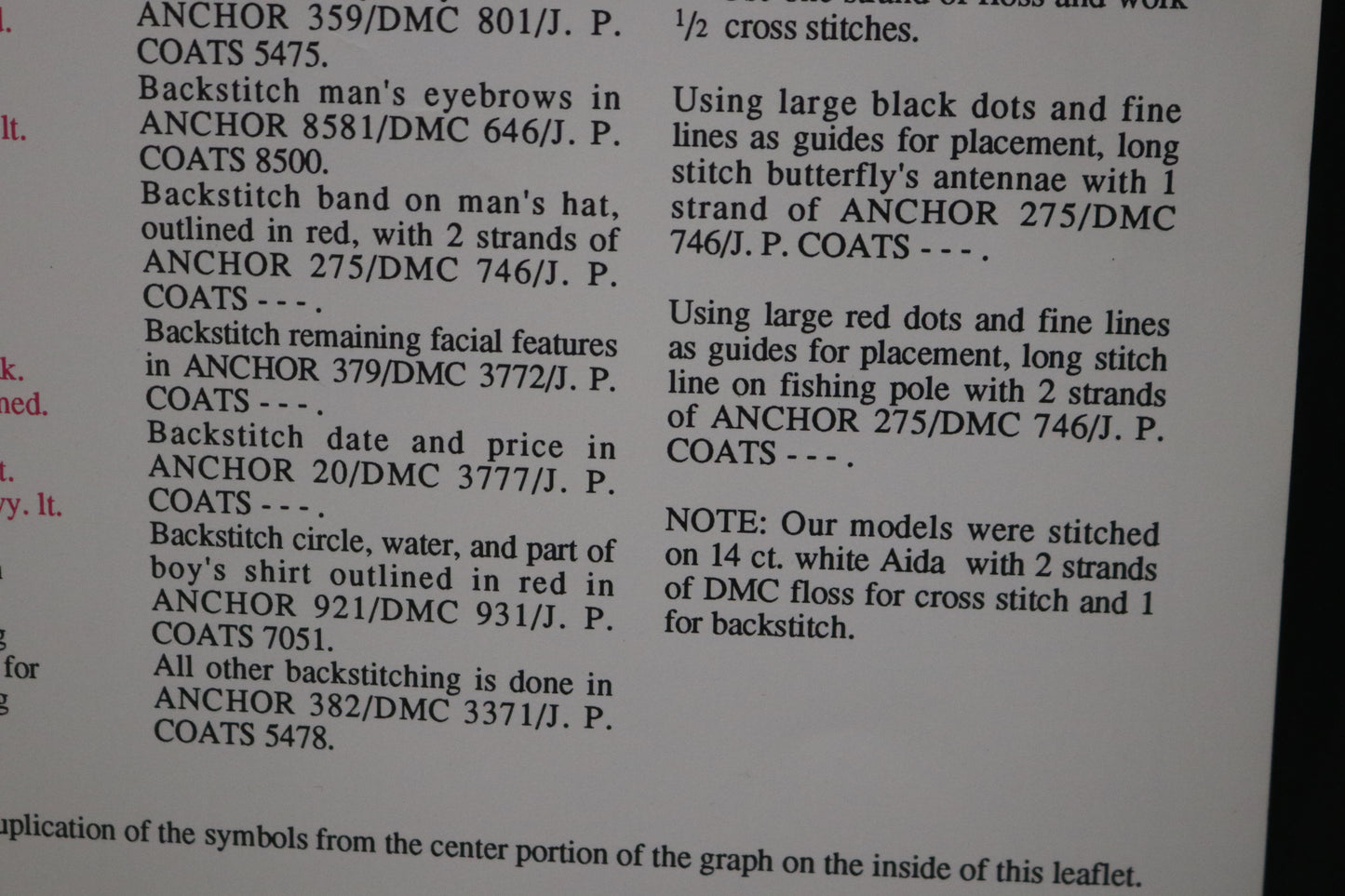 Norman Rockwell Stoney Creek SEPL009 The Saturday Evening Post Fishing Counted Cross Stitch Chart