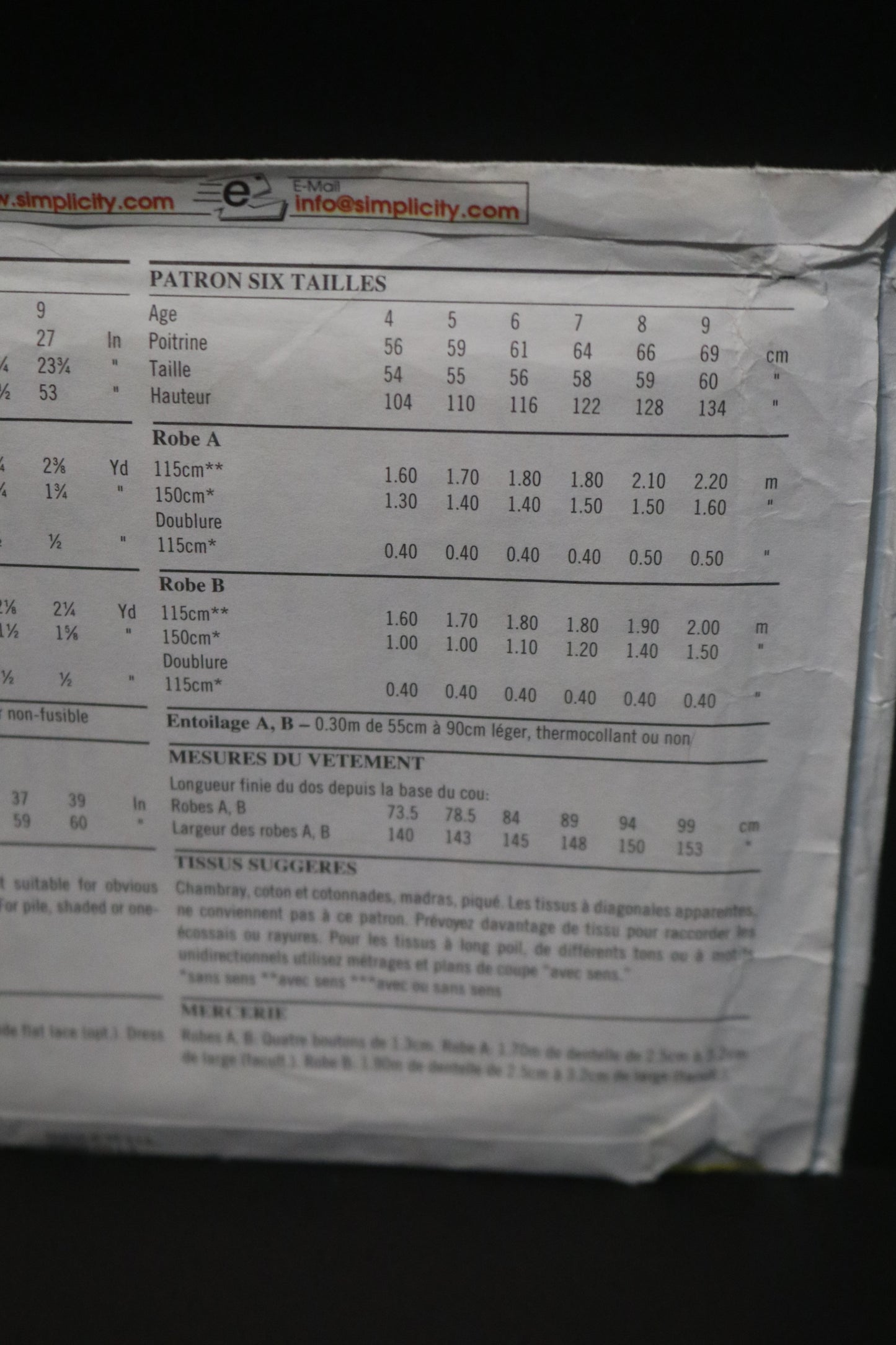 New look 6741 Girls Dress Sewing Pattern - UNCUT - Size 4 - 9